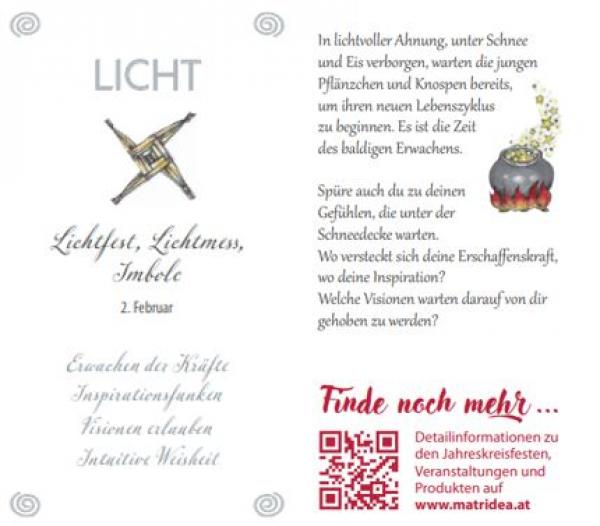 Jahreskreiskärtchen LICHT (mit Entwicklungsfragen)